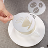 Ensemble de pochoirs à café 15pcs en acier inoxydable